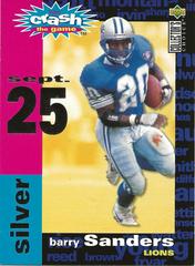 Barry Sanders [Silver 9/25] #C14 Football Cards 1995 Collector's Choice Crash the Game Prices