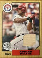 Adrian Beltre #87BR-ABE Baseball Cards 2022 Topps 1987 Series 2 Relics Prices