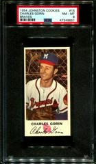 Charles Gorin #15 Baseball Cards 1954 Johnston Cookies Braves Prices