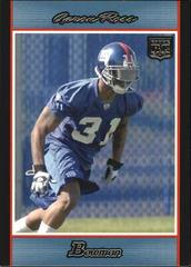 Aaron Ross [Blue] #200 Football Cards 2007 Bowman Prices