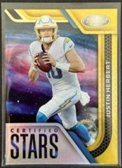 Justin Herbert [Gold] Football Cards 2022 Panini Certified Stars Prices