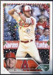 Mike Trout #H27 Baseball Cards 2023 Topps Holiday Prices