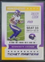 Dalvin Cook [Purple] #14 Football Cards 2020 Panini Rookies & Stars Ticket Masters Prices