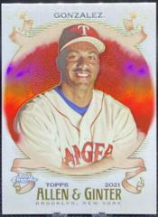 Juan Gonzalez [Red Refractor] #162 Baseball Cards 2021 Topps Allen & Ginter Chrome Prices