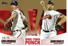 John Smoltz, Greg Maddux [Gold] Baseball Cards 2023 Topps One Two Punch Prices
