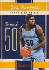 Zach Randolph Basketball Cards 2010 Panini Classics Prices