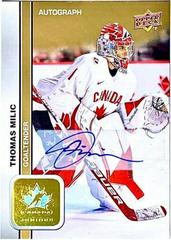 Thomas Milic [Signature] Hockey Cards 2023 Upper Deck Team Canada Juniors Prices