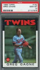 Greg Gagne #162 Baseball Cards 1986 Topps Prices