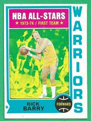 Rick Barry #50 Basketball Cards 1974 Topps Prices