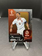 Robert Lewandowski Soccer Cards 2022 Panini Prizm World Cup Scorers Club Prices