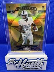 Josh Jacobs [Signatures Red Etch] #GT-3 Football Cards 2023 Panini Certified Gold Team Prices