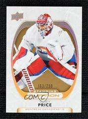 Carey Price [Standing Ovation Gold Spectrum] #1 Hockey Cards 2021 Upper Deck Ovation Prices