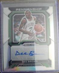 Dee Brown [Silver] Basketball Cards 2022 Panini Prizm Penmanship Autographs Prices