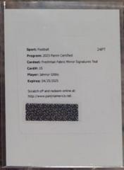 Jahmyr Gibbs [Teal] #FFMS-15 Football Cards 2023 Panini Certified Freshman Fabric Mirror Signatures Prices