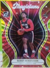 Scoot Henderson [Yellow] #2 Basketball Cards 2023 Panini Donruss Magicians Prices