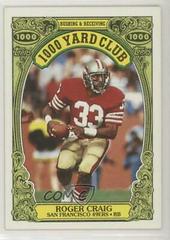 Roger Craig #22 Football Cards 1986 Topps 1000 Yard Club Prices