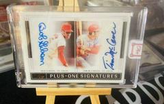 Bob Gibson, Tim McCarver [Bases Loaded] #POA-BT Baseball Cards 2022 Panini Three and Two Plus One Autographs Prices