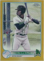 Elly De La Cruz [Gold Refractor] #PDC-189 Baseball Cards 2022 Topps Pro Debut Chrome Prices
