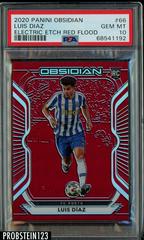 Luis Diaz [Red Flood] Soccer Cards 2020 Panini Obsidian Prices