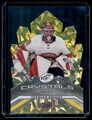 Spencer Knight [Yellow] Hockey Cards 2021 Upper Deck Ice Crystals Prices