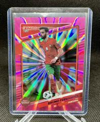 Bruno Fernandes [Pink Laser] #118 Soccer Cards 2021 Panini Donruss Road to Qatar Prices