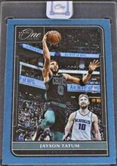 Jayson Tatum [Blue] Basketball Cards 2021 Panini One and One Prices