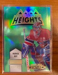 Patrick Roy [Green] Hockey Cards 2021 Upper Deck Stature Legendary Heights Prices