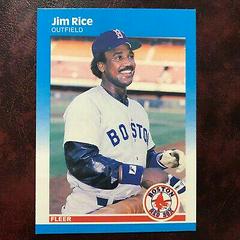 Jim Rice #41 Baseball Cards 1987 Fleer Glossy Prices