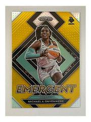 Michaela Onyenwere [Gold] Basketball Cards 2022 Panini Prizm WNBA Emergent Prices