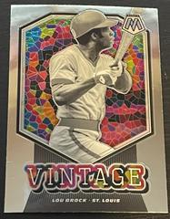 Lou Brock Baseball Cards 2021 Panini Mosaic Vintage Prices