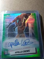 Apollo Crews [Green Refractor] #A-AC Wrestling Cards 2021 Topps Chrome WWE Autographs Prices