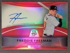 Freddie Freeman [Red Refractor] #BPAFF Baseball Cards 2010 Bowman Platinum Prospect Autograph Prices