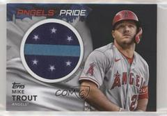 Mike Trout [Black] #CFP-MT Baseball Cards 2022 Topps City Flag Patch Relics Prices