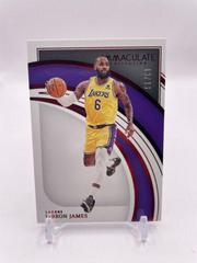 LeBron James [Red] Basketball Cards 2021 Panini Immaculate Collection Prices