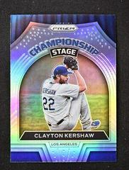 Clayton Kershaw [Silver Prizm] #CS-6 Baseball Cards 2022 Panini Prizm Championship Stage Prices