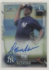 Domingo Leyba [Refractor] Baseball Cards 2016 Bowman Chrome Prospect Autograph Prices