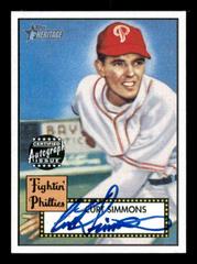 Curt Simmons #THACS Baseball Cards 2001 Topps Heritage Autographs Prices