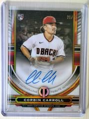 Corbin Carroll [Gold] #TA-COC Baseball Cards 2023 Topps Tribute Autographs Prices