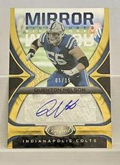 Quenton Nelson [Gold] #MS-QN Football Cards 2021 Panini Certified Mirror Signatures Prices