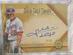 Juan Soto [Orange] Baseball Cards 2022 Topps Tribute Solid Gold Greats Autographs Prices