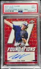 Zac Veen [Red] #BA-ZV1 Baseball Cards 2020 Leaf Flash Autographs Prices
