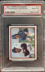 G. Thomas, R. Jackson Baseball Cards 1983 Topps Stickers Prices