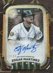 Edgar Martinez [Orange] Baseball Cards 2022 Topps Tribute Iconic Perspectives Autographs Prices