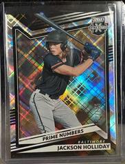 Jackson Holliday [Prime Numbers A] #1 Baseball Cards 2022 Panini Elite Extra Edition Prices