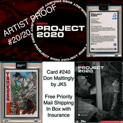 Don Mattingly [Silver Frame Artist Proof] #240 Baseball Cards 2020 Topps Project 2020 Prices