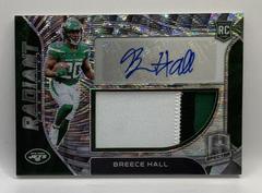 Breece Hall [Wave] Football Cards 2022 Panini Spectra Radiant Rookie Patch Signatures Prices