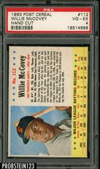 Willie McCovey [Hand Cut] #112 Baseball Cards 1963 Post Cereal Prices