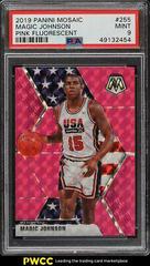Magic Johnson [Pink Fluorescent] Basketball Cards 2019 Panini Mosaic Prices
