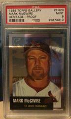 Mark McGwire [Proof] #TH20 Baseball Cards 1999 Topps Gallery Heritage Prices