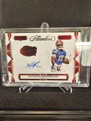 Anthony Richardson [Horizontal Patch Autograph Ruby] #TLS-AR Football Cards 2023 Panini Flawless Collegiate Prices